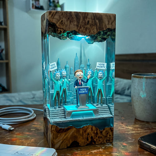 Vote Morty – Resin Lamp