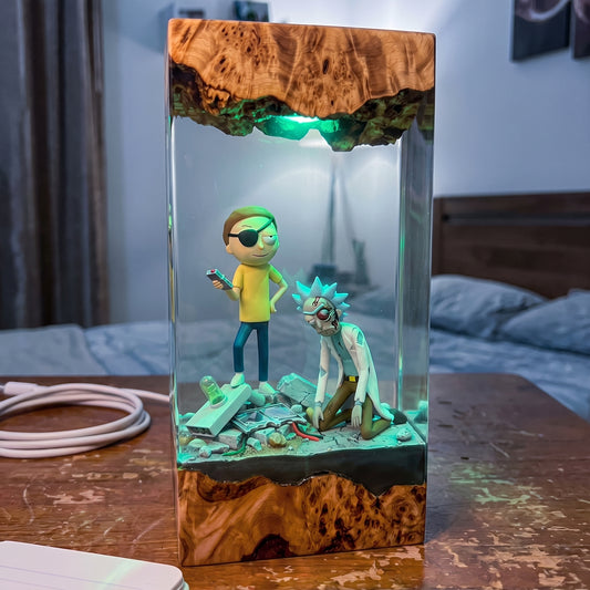 Evil Morty's Victory – Resin Lamp