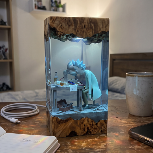 The Lonely Genius – Resin Lamp
